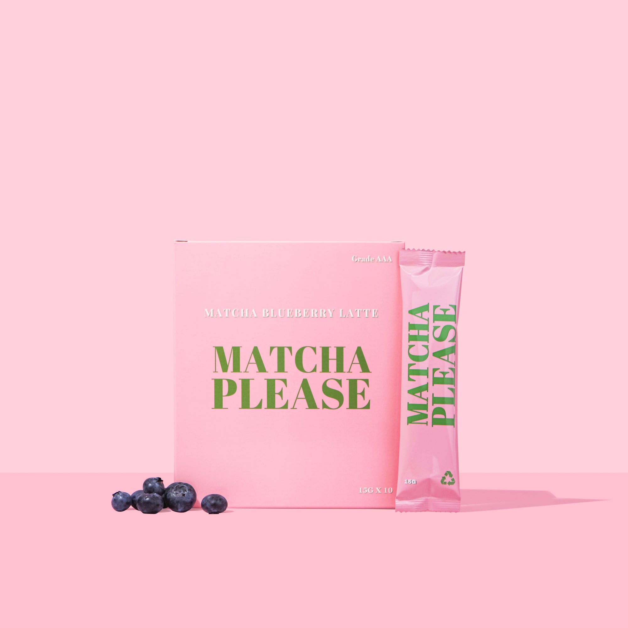 Matcha Blueberry Latte - Matcha Latte Blend - 10 Sachets / 150g - Latte Grade